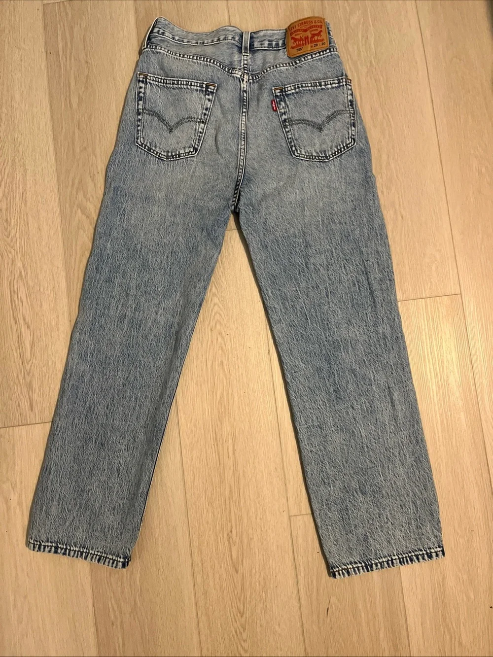 Levi's Men's Light Blue Straight Leg Jeans Size 29/30